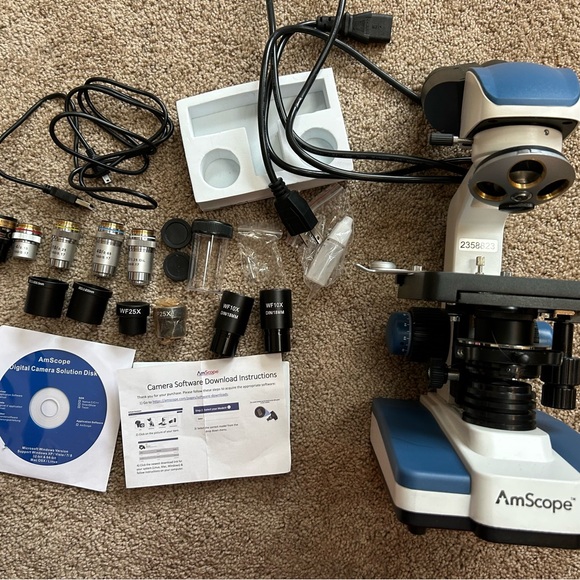 New, unused AmScope B120 Educational Compound Microscope - Picture 2 of 14